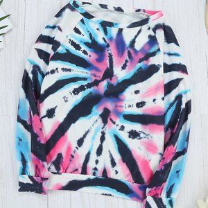 Tie Dye Pullover Sweatshirt